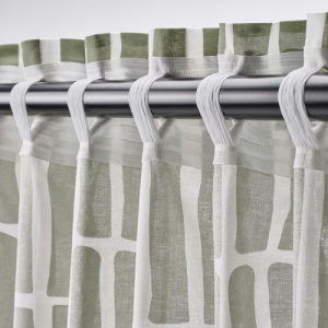 پرده جفت ایکیا SKOGSSTJÄRNA سایز 145 در 300