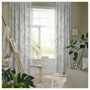 پرده جفت ایکیا PUSSMUN سایز 145 در 300