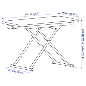 پایه لپ تاپ رومیزی 60x40 سانتی ایکیا DUBBLA