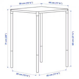 میز  50x44 سانتی  ایکیا FEJAN