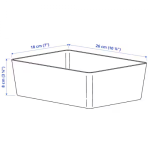 جعبه 18x26x8سانتی  ایکیا KUGGIS