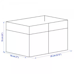 جعبه نظم دهنده 18x25x15 سانتی ایکیا DRÖNA ست 3 عددی