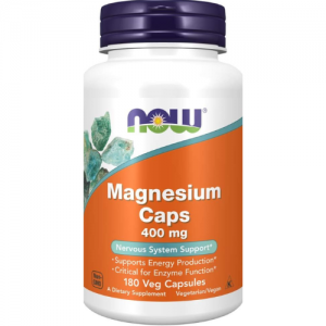 Now Magnesium 400 Mg, 180 Veg Capsules
