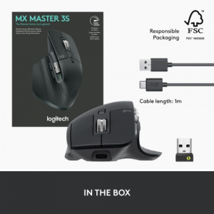 Logitech MX Master 3S - Wireless Performance Mouse with Ultra-fast