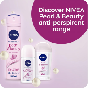 NIVEA Antiperspirant Spray for Women, Pearl & Beauty Pearl Extracts, 2x150ml