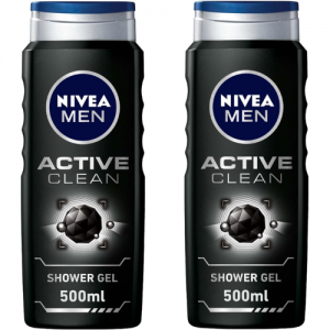 NIVEA MEN 3in1 Shower Gel Body Wash 2x500ml