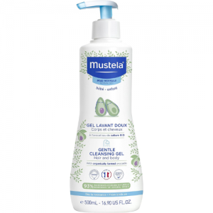 Mustela Baby Gentle Cleansing Gel - Baby Hair & Body Wash Pack of 2 - 500ml