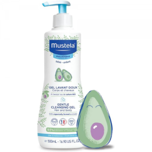 Mustela Baby Gentle Cleansing Gel - Baby Hair & Body Wash Pack of 2 - 500ml