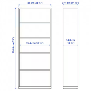 کتابخانه  81x37x201 سانتی ایکیا TONSTAD