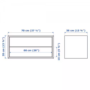 کابینت با 2 کشو 70x35x35 سانتی  ایکیا EKET