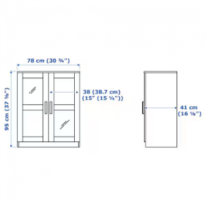 کابینت با درب  78x95 سانتی ایکیا BRIMNES