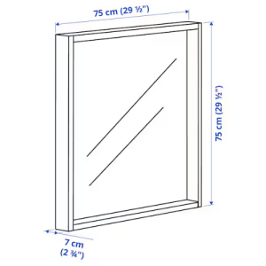 آینه دیواری 75x75 سانتی ایکیا TURBOKASTANJ