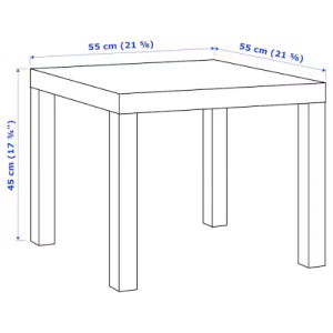 میز  55x55 سانتی  ایکیا LACK