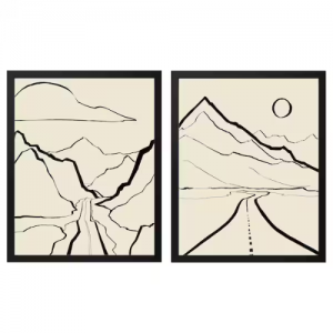 عکس با قاب  RÖDALM سایز 40x50 سانتی پک 2 عددی