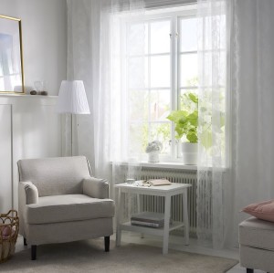 پرده توری ایکیا ALVINE SPETS سایز 145 در 300