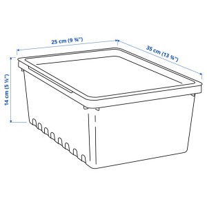جعبه نگهداری 35x25x14  سانتی ایکیا UPPSNOFSAD