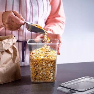 شیشه غذای خشک با درب شفاف ایکیا  KORALLVIPPA