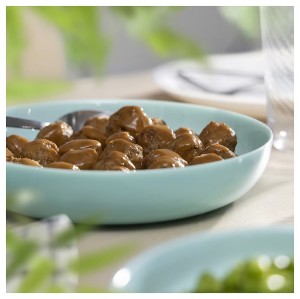 VITBLECKA plate, turquoise, 21 cm  - IKEA