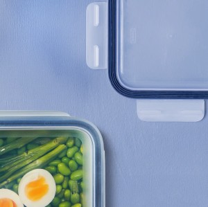 ظرف نگهدارنده غذا ایکیا مدل IKEA 365+ شیشه‌ای درب‌دار مربع ۶۰۰ میلی‌لیتر