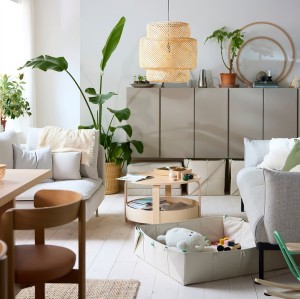 باکس نظم‌دهنده تاشو گرجسیمویس ایکیا مدل GREJSIMOJS بژ