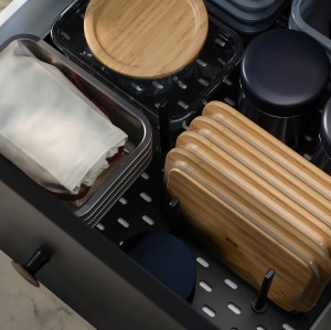 درب لاستیک دار ظروف IKEA 365+، بامبو