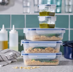 درب ظرف نگهدارنده ایکیا مدل IKEA 365+ بزرگ مستطیلی پلاستیکی