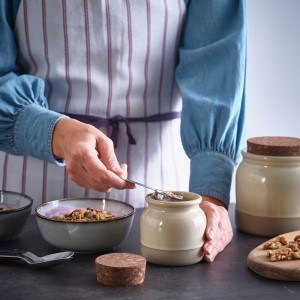 شیشه دردار BRUGDHAJ ایکیا - بژ 0.3 لیتری | نگهداری و دکوراسیون شیک