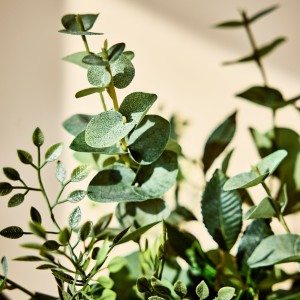 دسته گل مصنوعی SMYCKA ایکیا - اکالیپتوس سبز، 60 سانتی‌متر (قابل استفاده در فضای داخلی و خارجی)