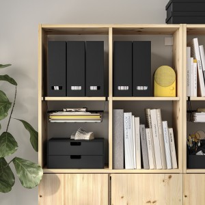 سبد نظم‌دهنده PÅLYCKE ایکیا | سبد گیره‌ای داخل کابینت و زیر قفسه، رنگ آنتراسیت
