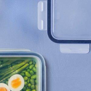 ظرف غذای درب‌دار استیل ایکیا IKEA 365+ مدل مربع 600 میلی‌لیتر