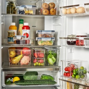 سبد نظم دهنده یخچال ایکیا KLIPPKAKTUS شفاف - برای میوه و سبزیجات