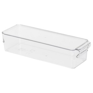 باکس نظم‌دهنده شفاف یخچال ایکیا KLIPPKAKTUS - ابعاد 32x10x8 سانتی‌متر