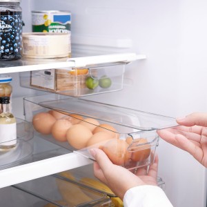 باکس نظم‌دهنده شفاف یخچال ایکیا KLIPPKAKTUS - ابعاد 32x10x8 سانتی‌متر