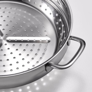 سبد بخارپز استیل KLOCKREN ایکیا، قطر 30 سانتی‌متر