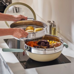 سبد بخارپز استیل KLOCKREN ایکیا، قطر 30 سانتی‌متر