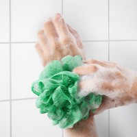 لیف حمام بدن ایکیا مدل ÅBYÅN، چندرنگ (نارنجی، سبز و سفید)