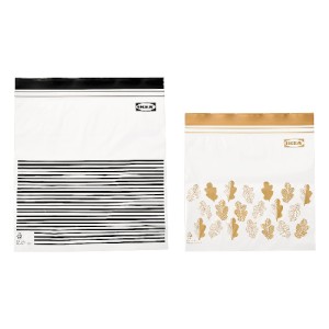 کیسه زیپ دار طرح دار ایکیا ISTAD مجموعه 50 عددی