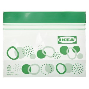 کیسه زیپ دار 0.3 لیتری ایکیا ISTAD مجموعه 25 عددی