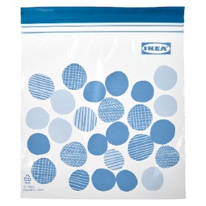 کیسه زیپ دار 1 لیتری ایکیا ISTAD مجموعه 25 عددی