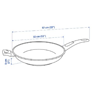 ماهیتابه 32 سانتی ایکیا HEMLAGAD نچسب