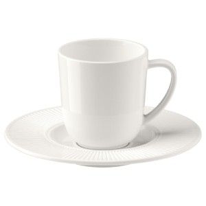 فنجان اسپرسو ایکیا OFANTLIGT با نعلبکی