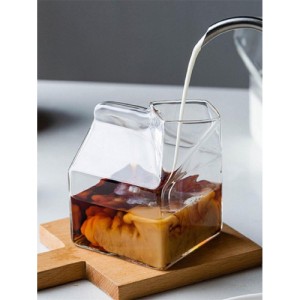 فنجان شیر بطری شکل 0.25 لیتری SHEIN شیشه ای