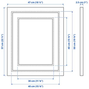 قاب عکس 50 در 70 ایکیا EDSBRUK