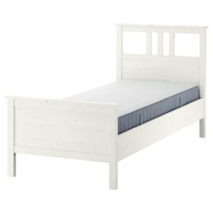 تخت خواب با تشک ایکیا HEMNES یک نفره