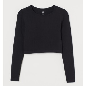 کراپ تاپ ورزشی H&M آستین بلند