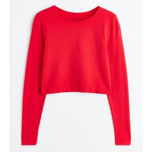 کراپ تاپ ورزشی H&M آستین بلند