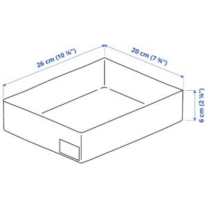 نظم دهنده لباس 26x20x6 ایکیا STUK