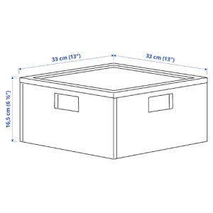 جعبه درب دار ایکیا PANSARTAX سایز 33x33x16.5