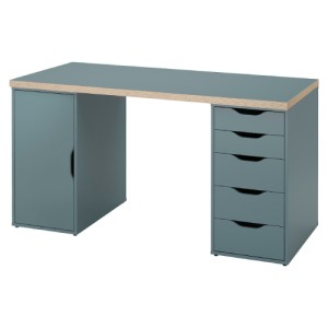 میز کمد دار 140 در 60 سانتی ایکیا LAGKAPTEN / ALEX