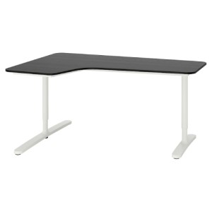 میز کار L سمت چپ ایکیا BEKANT سایز 160 در 110